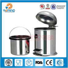201 stainless steel pedal dustbin